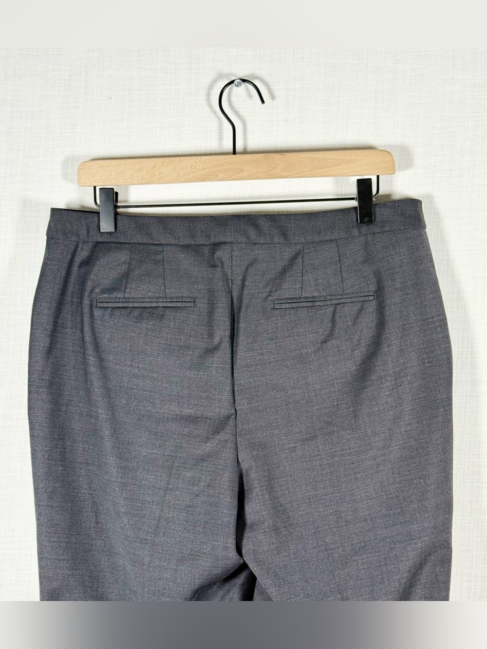 Talbots Petites Women’s 10P Dark Gray Wool Blend Stretch Ankle Dress Pants - Picture 5 of 7